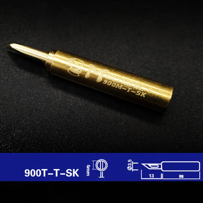 900M-T-SK Механик 900M-T-I из чистой меди серии сварочная головка паяльник замена для паяльной ремонтной станции паяльник наконечники - Цвет: 900M-T-SK