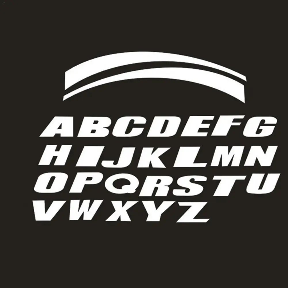 Автомобильные шины английские буквы наклейки A-Z украшения колеса мотоцикла 3D