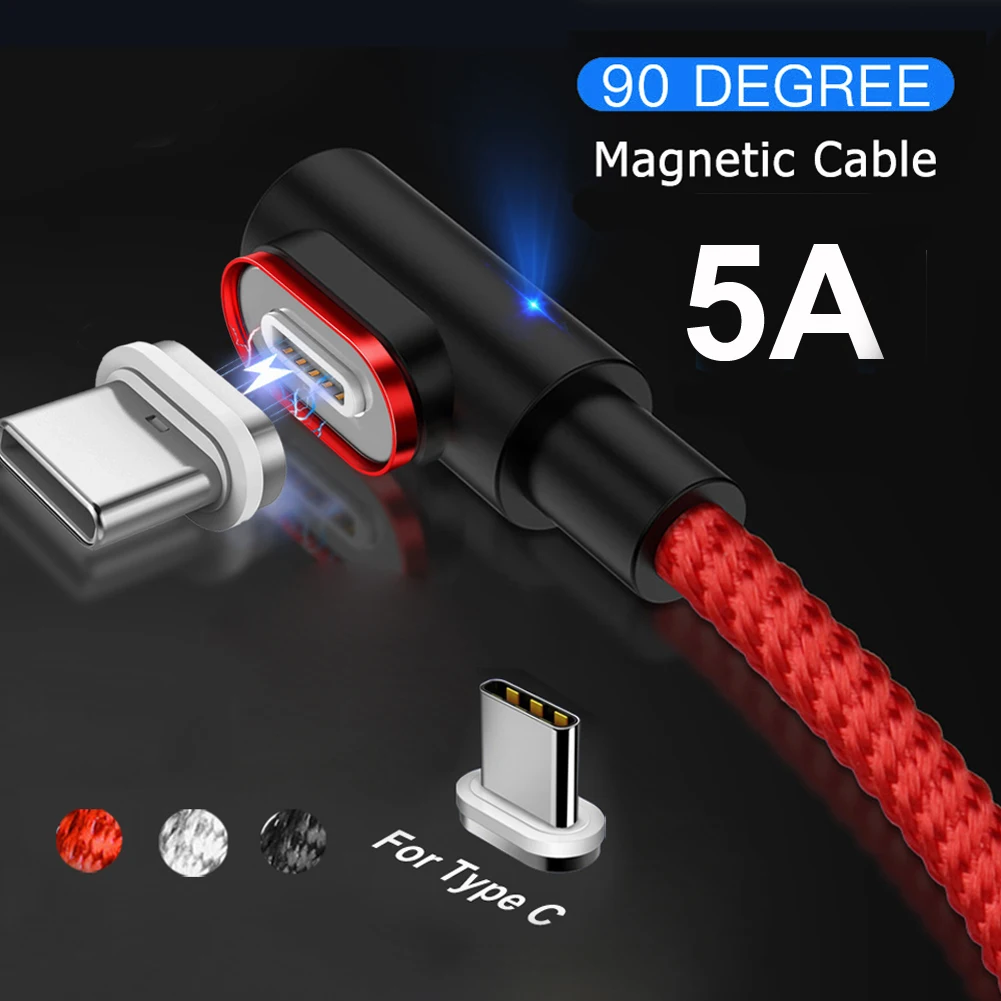 Jetjoy 5A Быстрый Магнитный usb type C кабель синхронизации зарядного устройства для huawei