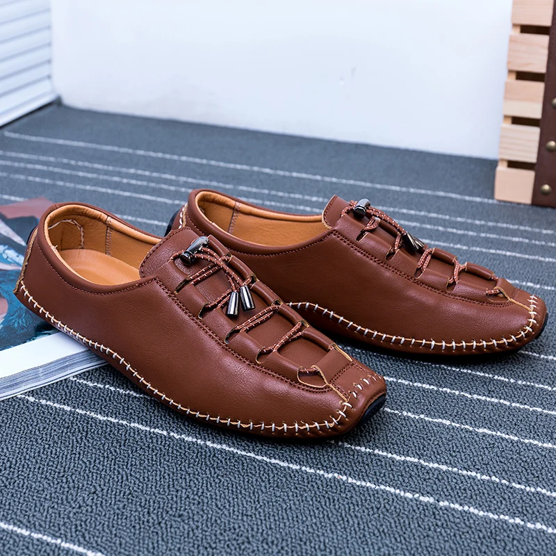 Thestron Men Leather Shoes Casual Footwear Red Black Sliver Brown Fashion Male Designer 2019 Autumn New | Обувь