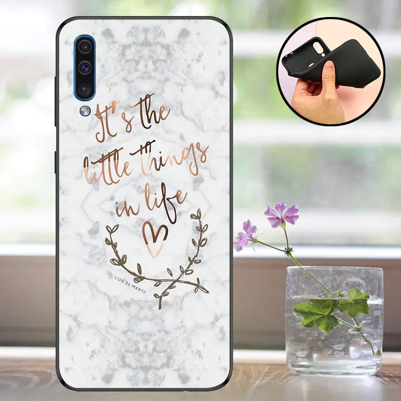 Чехол для samsung Galaxy A50, черный матовый чехол для samsung A50, силиконовый чехол ТПУ для телефона Galaxy A 50 A505F Capa - Цвет: XSQ