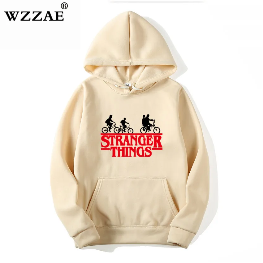 Мужская и Женская толстовка с надписью Stranger Things осенняя Толстовка в стиле