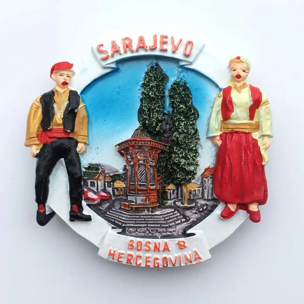 BABELEMI 3D памятные магниты на холодильник в Сараево для украшения дома | Дом и сад