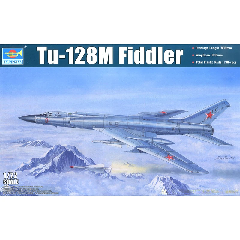 Модель trumpeter 1/72 Tu-128M Fiddler 01687 хобби | Игрушки и