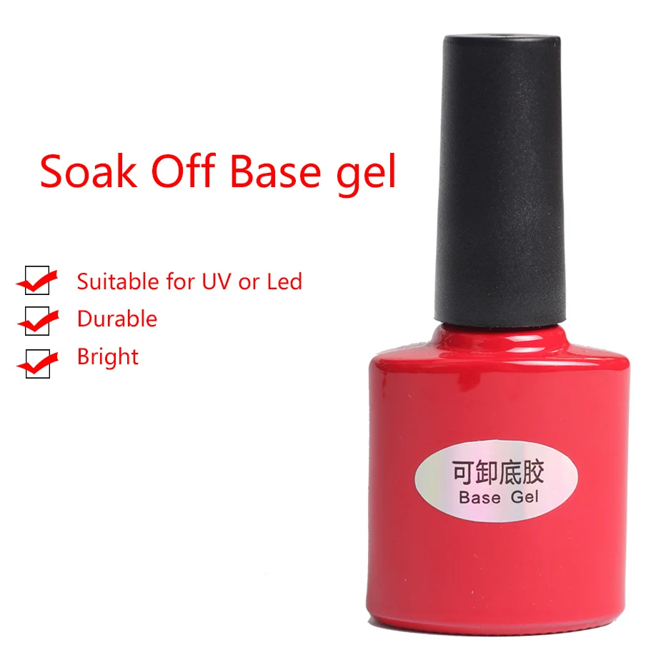 Base gel 15 мл полигель для ногтей, акриловый полигель, 9 цветов, Кристальный УФ светодиодный гель для наращивания ногтей - Цвет: Base gel