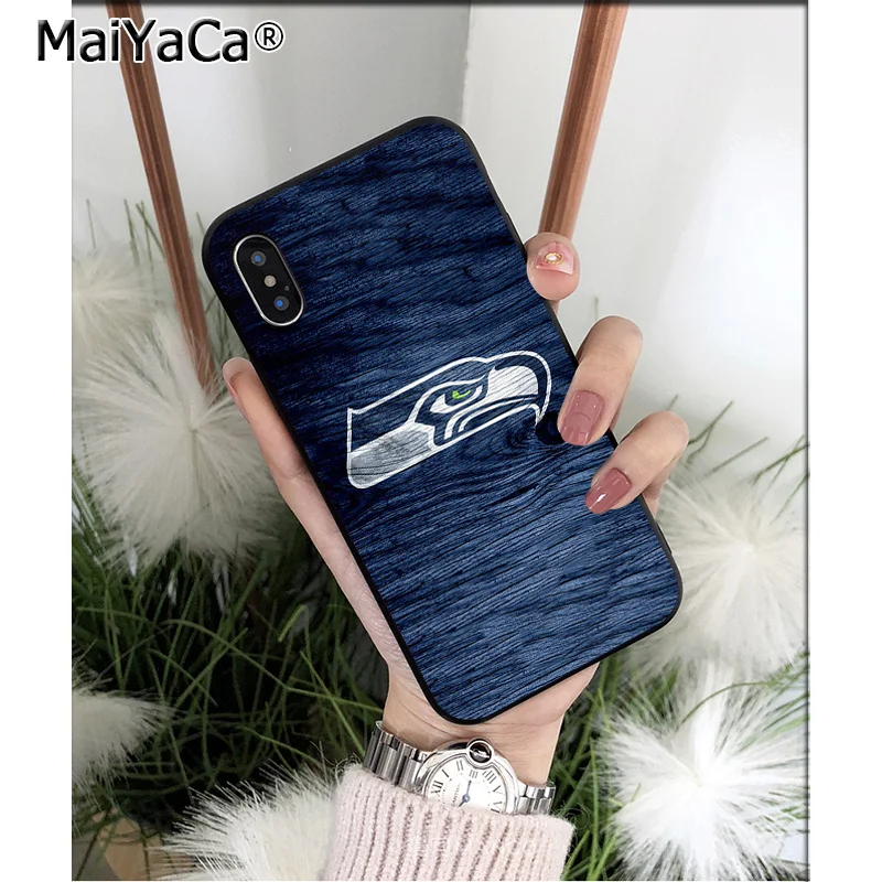 A11 Мягкий силиконовый чехол для телефона MaiYaCa Seahawks Из ТПУ для Apple iPhone 8 7 6 6S Plus X XS MAX 5 5S SE XR - Color: A11