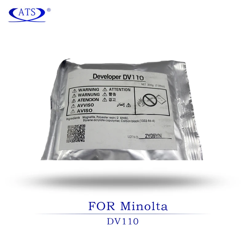 4 шт./компл. 200G порошок разработчика DV110 для Konica Minolta Bizhub 152 183 1611 2011 162 210 163 DI181 EP105A