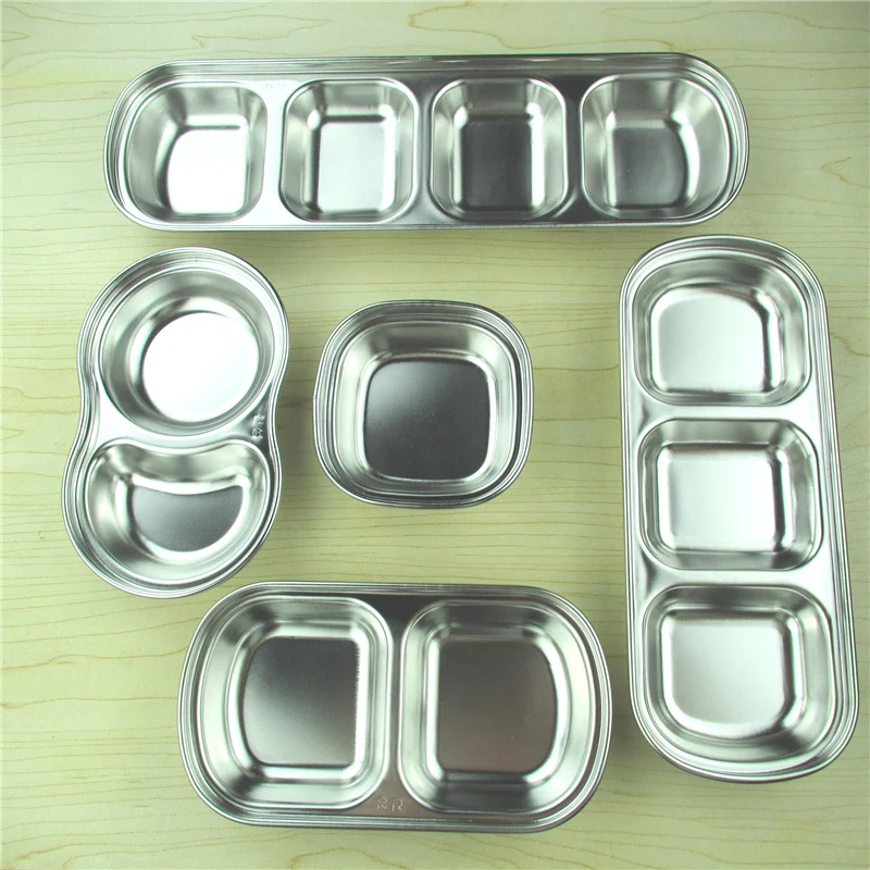 Решетка из нержавеющей стали тарелка для приправы соуса в корейском японском