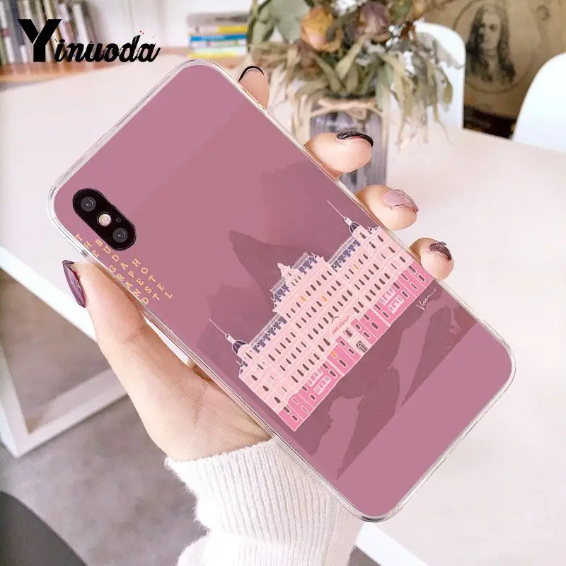 Yinuoda Wes Grand Budapest отель мягкий чехол для телефона из ТПУ чехол для iPhone 8 7 6 6S Plus 5 5S SE XR X XS MAX 10 чехол