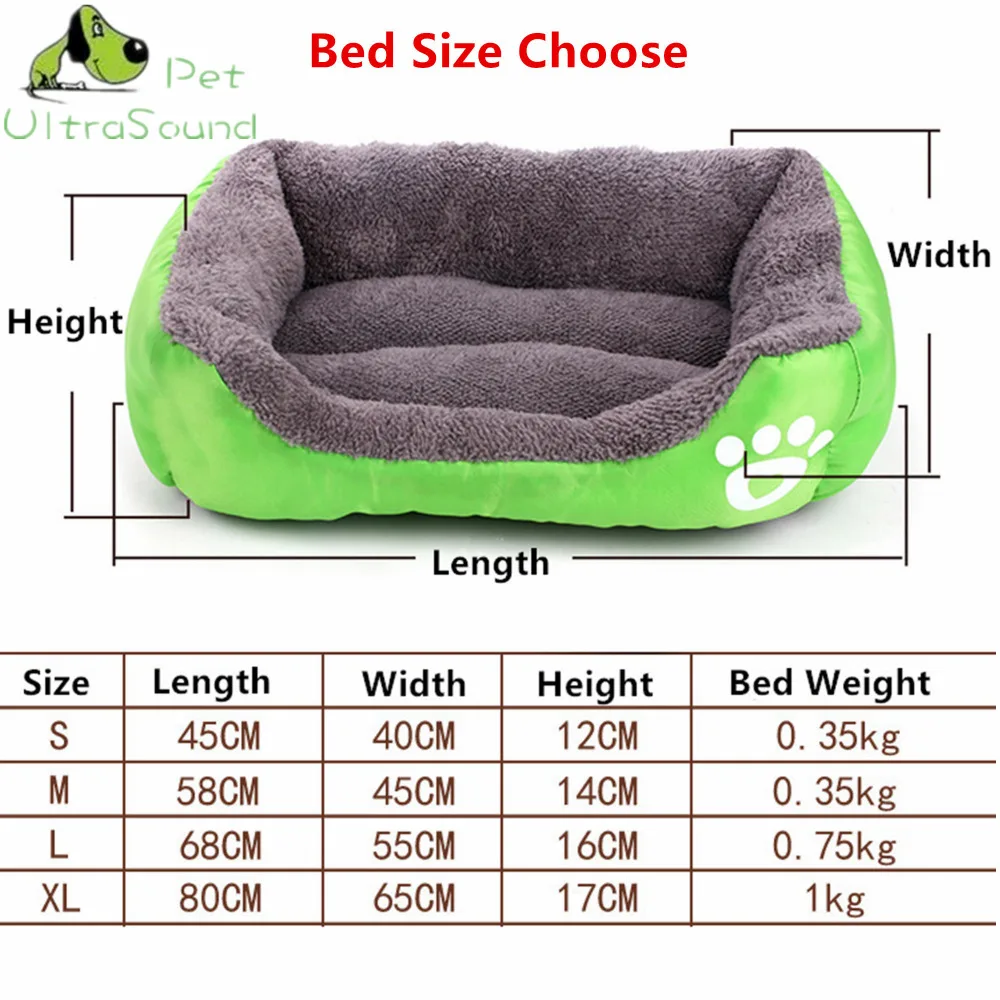 S-XL 6 Colors Paw Pet Sofa Dog Beds Waterproof Bottom Soft Fleece Warm Cat Bed House Petshop Dropshipping cama perro | Дом и сад