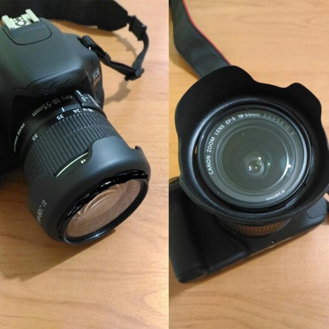 

HONGDAK Flower Shape Lens Hood For Canon EW 60C EW-60C For Canon EF 18-55mm 28-90mm 28-80mm Camera Lens Hood