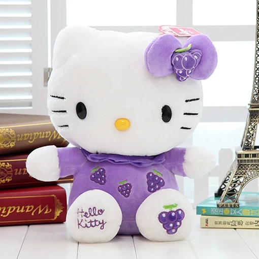 Плюшевые игрушки с рисунком клубники котенка Hello Kitty детские подарки для девушки