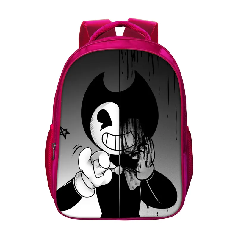 Красная сумка двухслойный красный школьный рюкзак Бенди и чернильная машинка