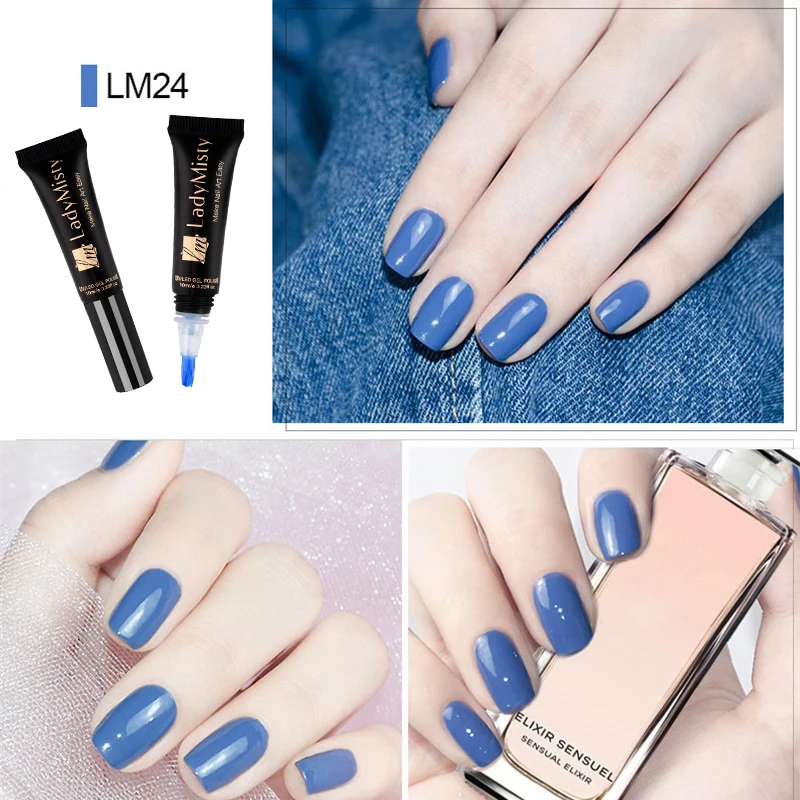 Ladymisty 31-58 сплошной цвет 8 мл Лак для ногтей замачивается УФ лампа лак для ногтей Полупостоянный дизайн ногтей УФ светодиодный Гель-лак для маникюра