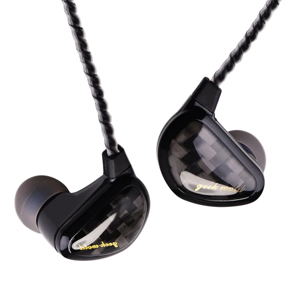 

Наушники-вкладыши Geek Wold GK3, 3 динамических драйвера, Hi-Fi, для диджеев, студий, MP3, наушники-вкладыши