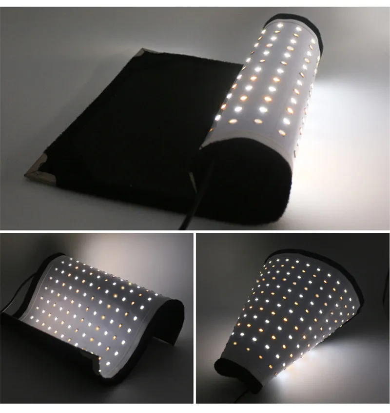 Гибкая регулируемая светодиодная панель 180 LED s 3200 5600K со штативом для фотосъемки