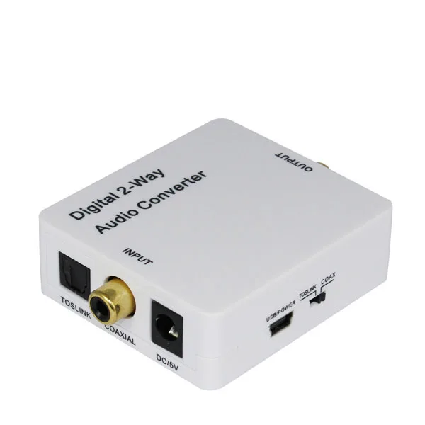 

Цифровой двухсторонний аудио конвертер оптический Toslink Spdif коаксиальный Двунаправленный конвертер