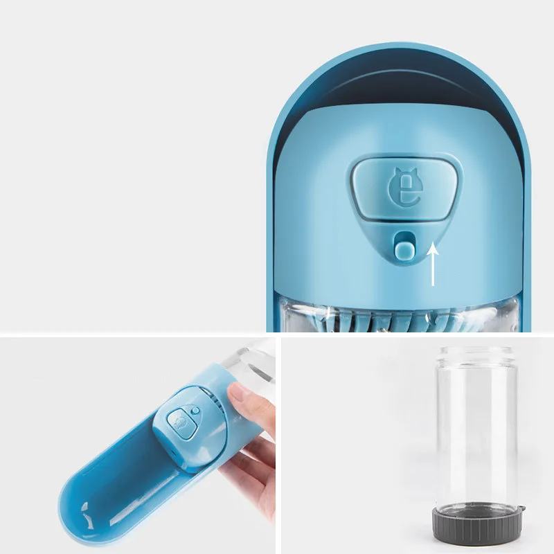 Переносная бутылка для воды собак и кошек 300 мл | Дом сад