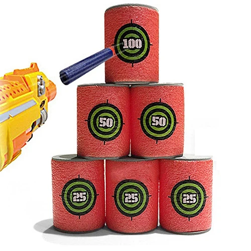 6 шт./компл. EVA Мягкая мишень для Nerf N Strike элитная Серия бластеры детская игрушка