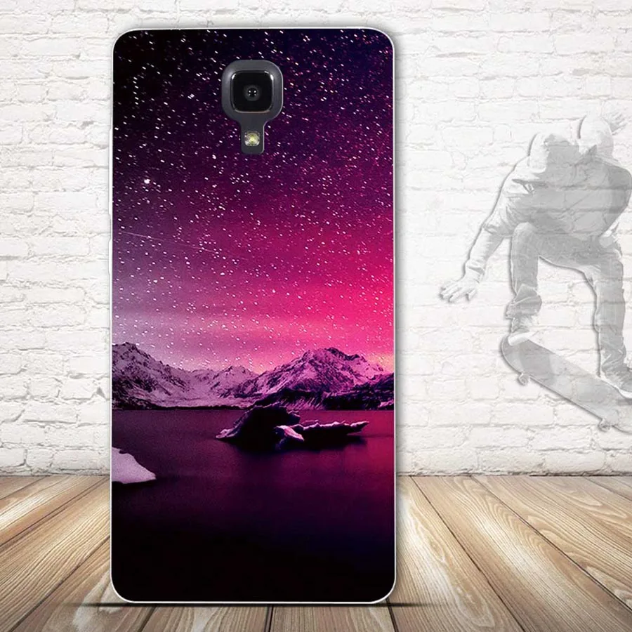 Чехол с принтом для Xiaomi Mi4 MI 4 чехол из ТПУ силиконовая задняя крышка Mi мягкий Xiomi mi4