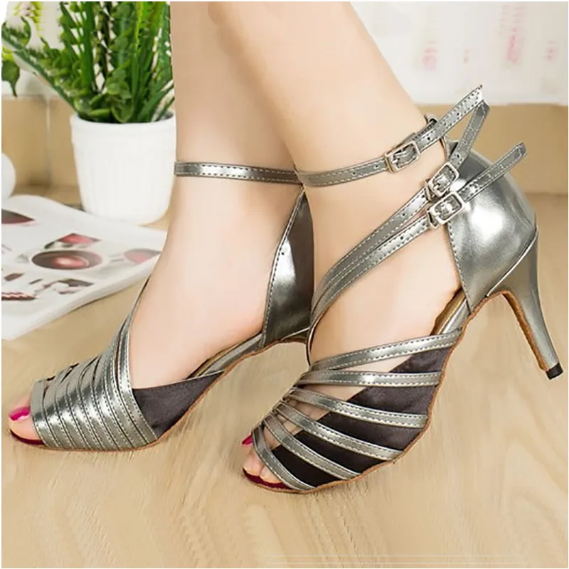 CSM02 женские сандалии мягкая подошва кизомба Самба танцевальные туфли для сальсы