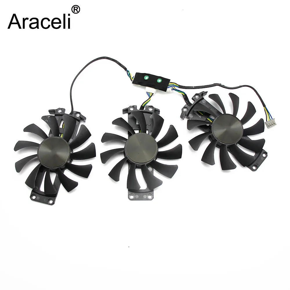 75 мм GA81S2U 4PIN GTX980 GTX 970 VGA охлаждающий вентилятор GPU Замена для ZOTAC Geforce GTX970 980-4GD5 AMP HA
