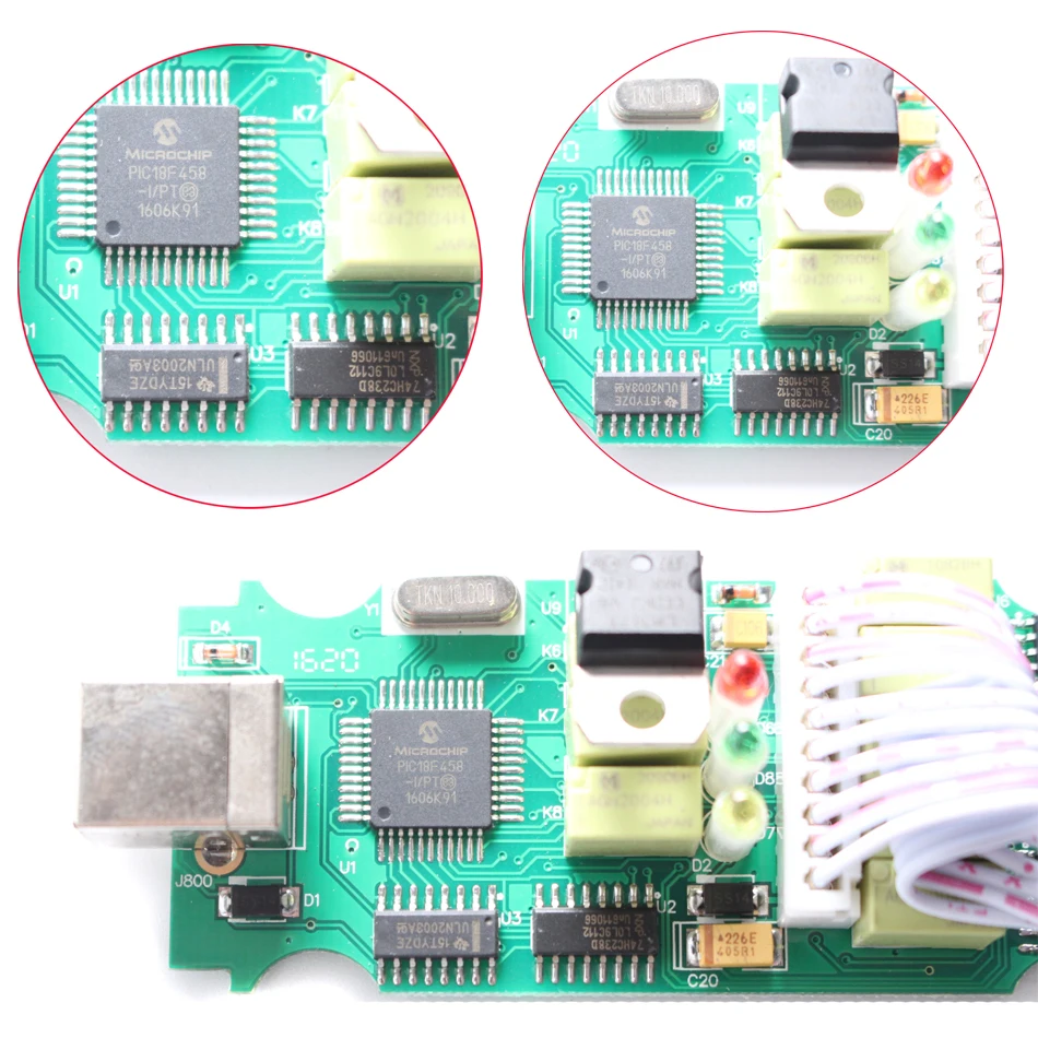 5 шт./лот DHL бесплатно лучшее качество V5 OP COM с PIC18F458 CAN BUS OBD2 OPCOM диагностический