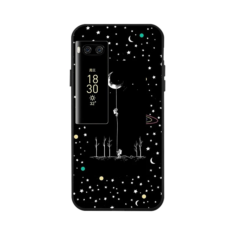 Модный черный окрашенный чехол для Meizu M6 Note Meilan 6 M6S 16 Plus M6T 16X чехол противоударный чехол для Meizu Pro 7 Plus - Цвет: x059