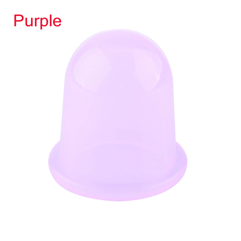 Purple 1 шт. горячее вакуумное средство против целлюлита силиконовый стакан чашки семейный массажер для тела помощник бренда высокого качества красота здоровье инструменты - Цвет: Purple