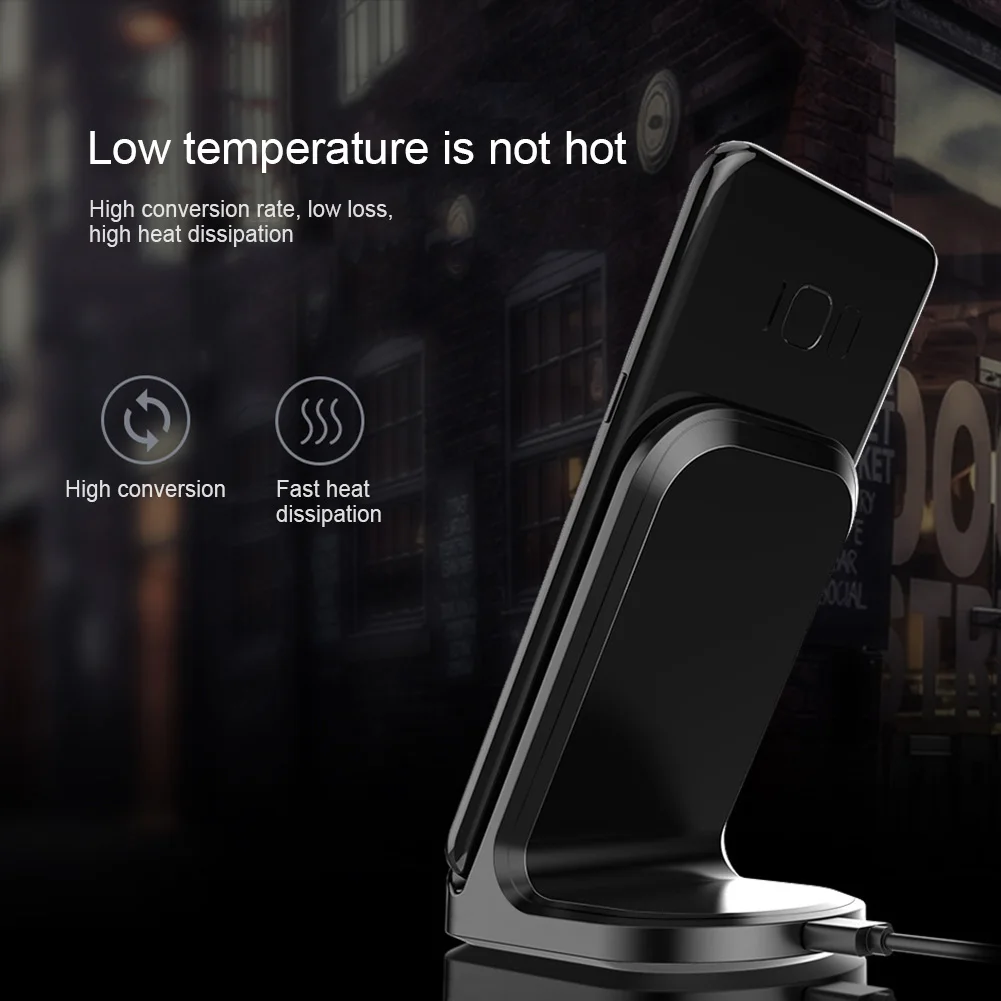 Держатель-подставка для беспроводного зарядного устройства Qi iPhone 8 Plus X мобильный