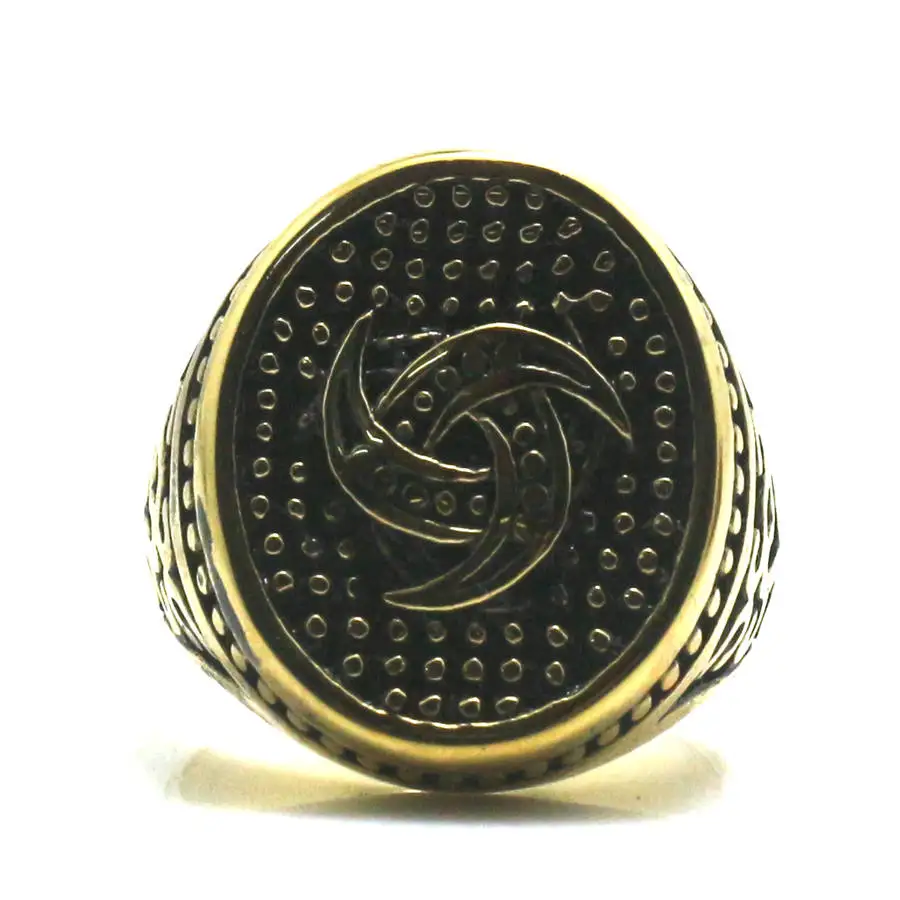 Кольцо ветряной мельницы из нержавеющей стали 316L в стиле панк Готика |