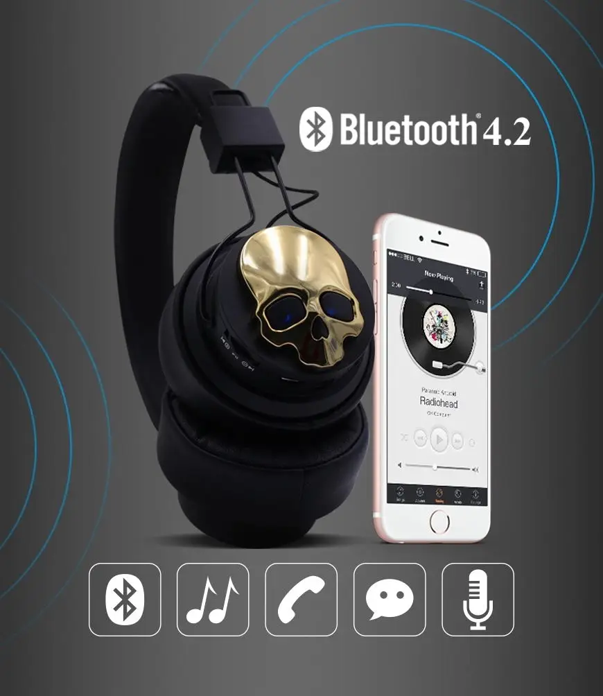 Оригинальные Bluetooth наушники NIA X7 для улицы, беспроводные стерео наушники с креплением на голову, игровая гарнитура, микрофон, поддержка телефона, приложение для управления