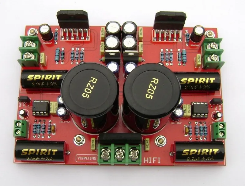 

LM3886+LM833 2.0 luxury power amplifier board 68w*2