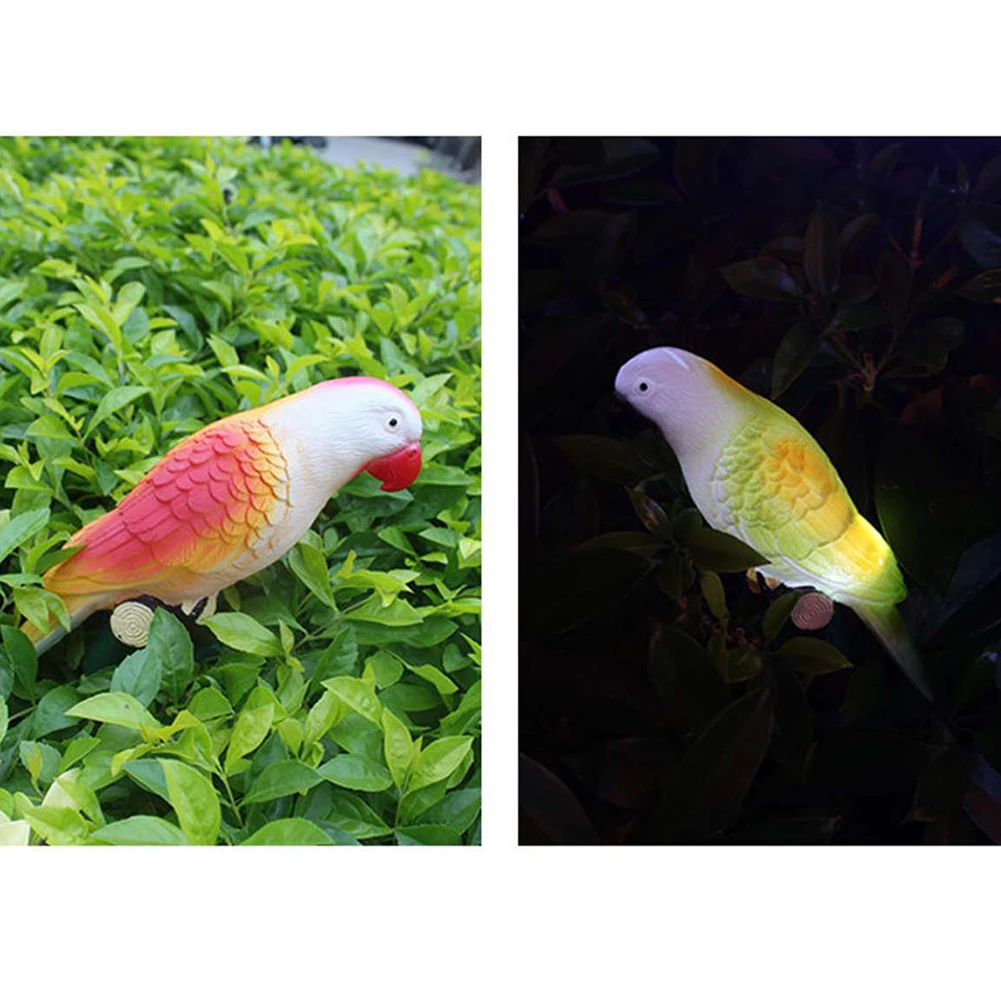 

4pcs/set LED Solar Parrot Night Light Colored Bird Design Lamp Outdoor Garden Yard Decoration Wholesale