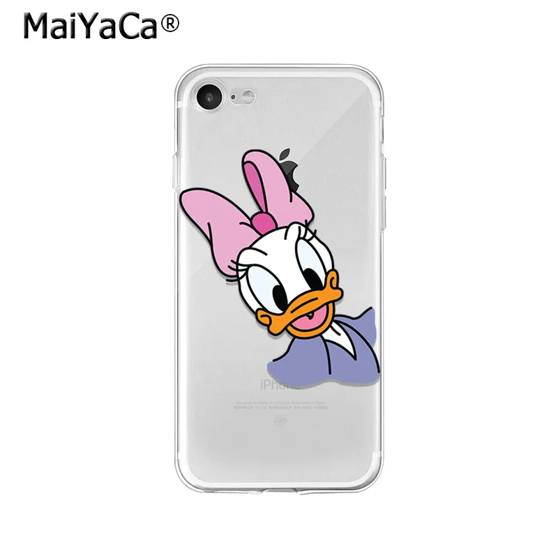 Мягкий ТПУ чехол MaiYaCa Daisy Duck для iPhone X XS MAX 6 6S 7 7plus 8 8Plus 5 5S XR | Мобильные телефоны и