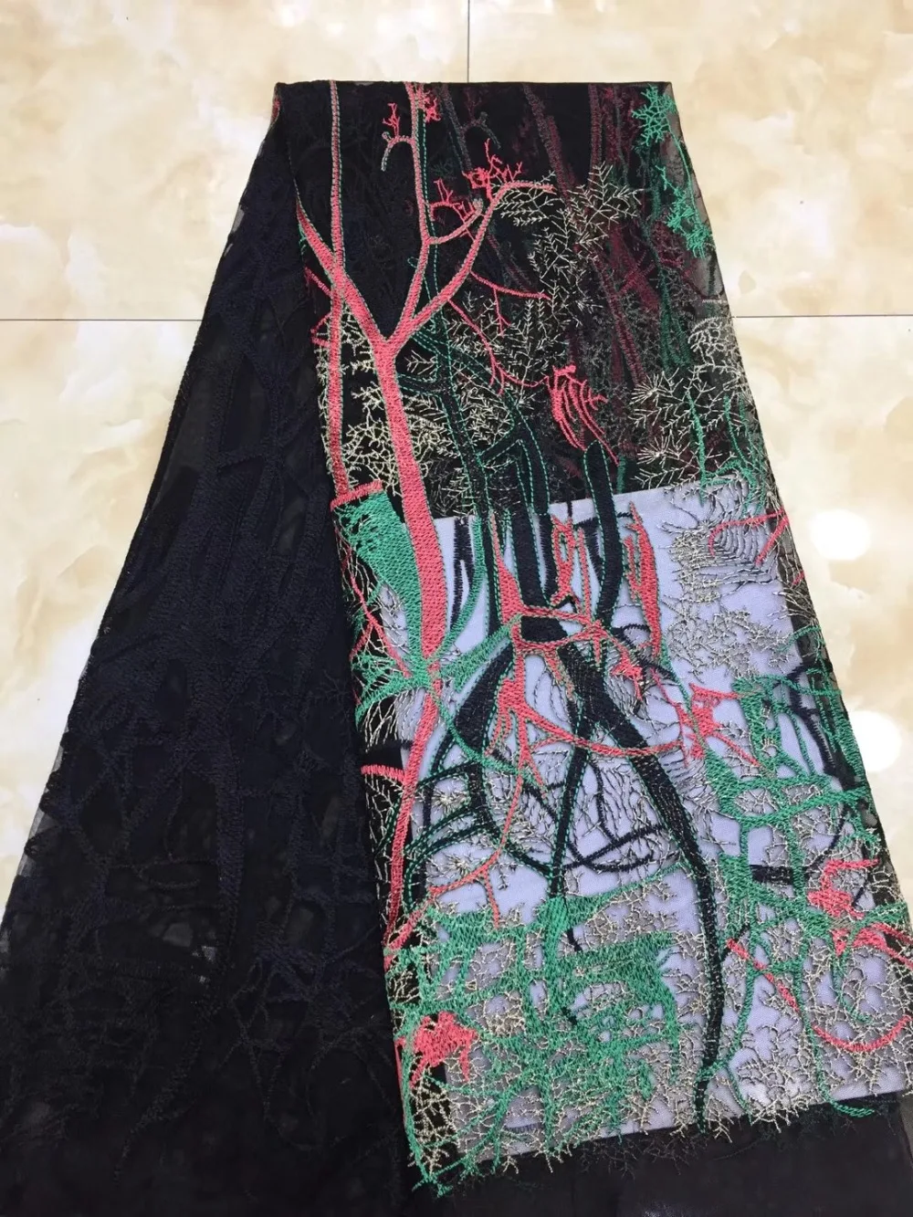 Новейшие французские нигерийские кружева ткани высокого качества тюль