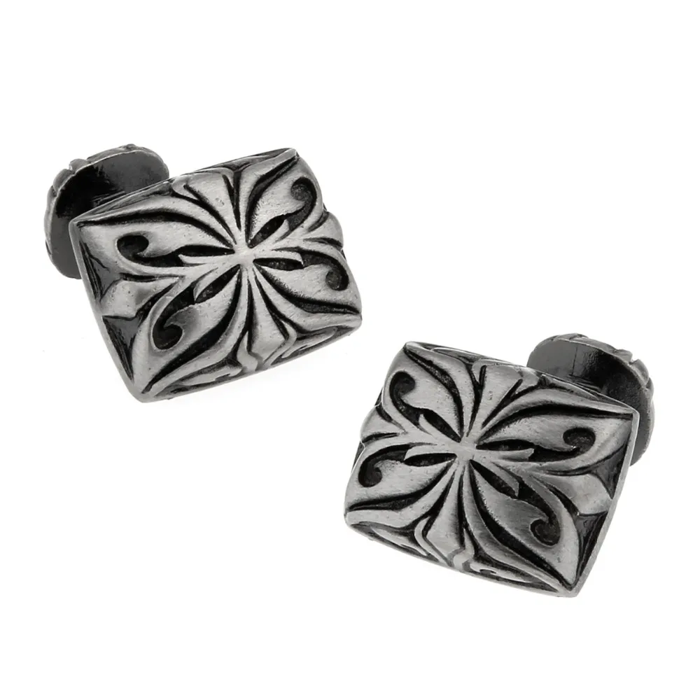 Прямоугольная Черная изогнутая Арка тесла в стиле ретро классические запонки с