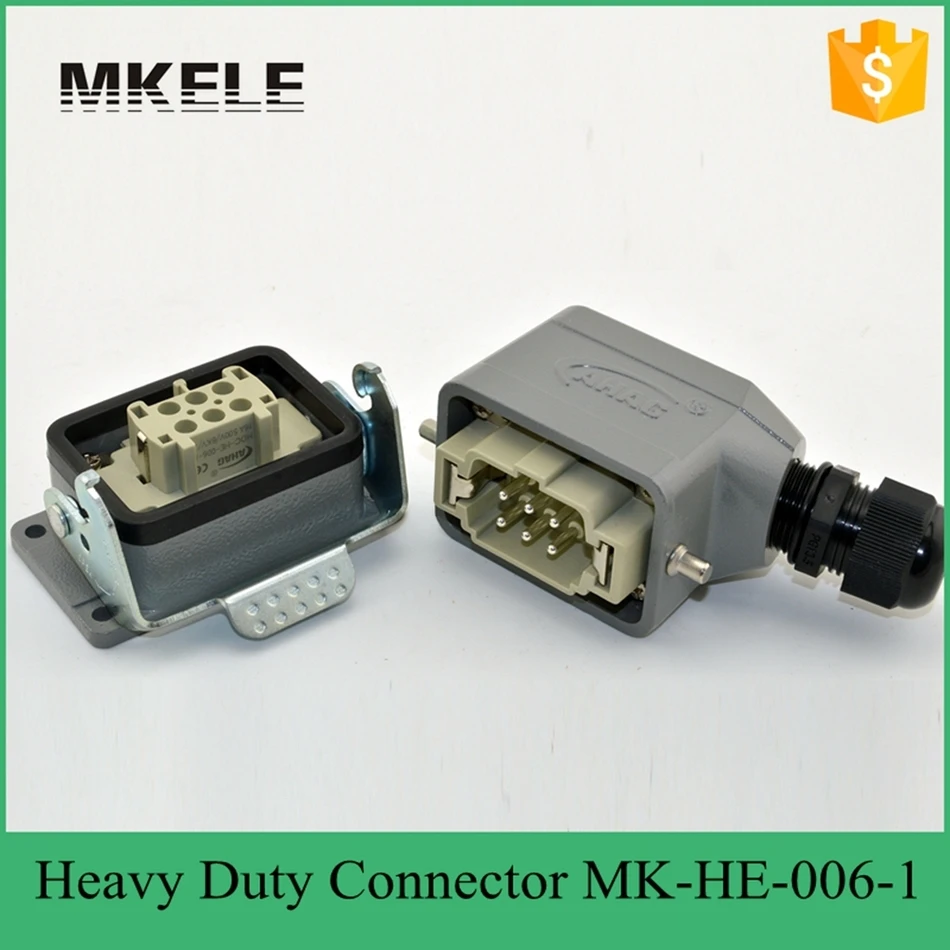 Разъем для тяжелого грузовика 6 ядер 16 А 400 В прямые поставки с фабрики