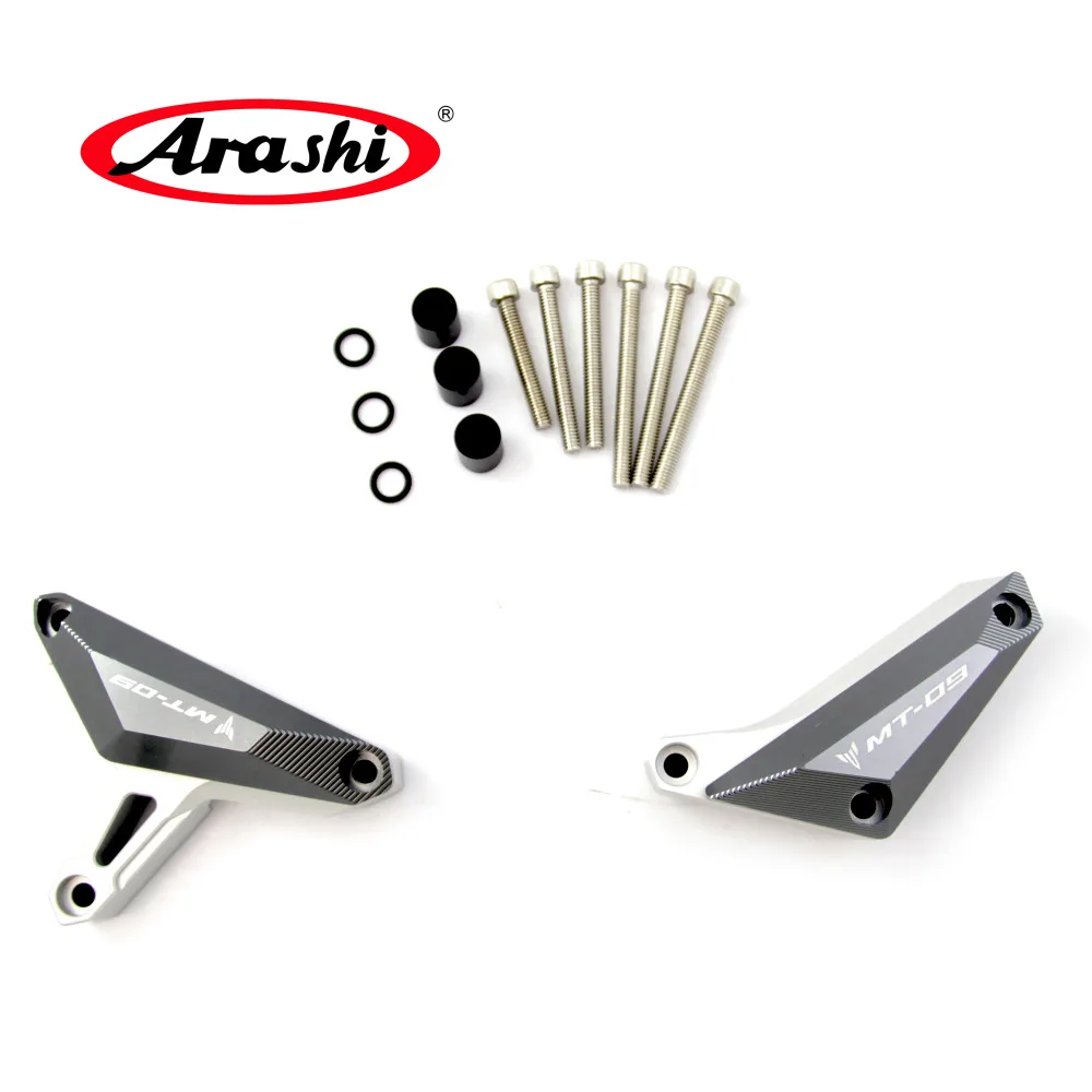 Arashi для YAMAHA MT 09 15-17 CNC ползунок двигателя крышка поломка колодки Защита рамы MT09 FZ