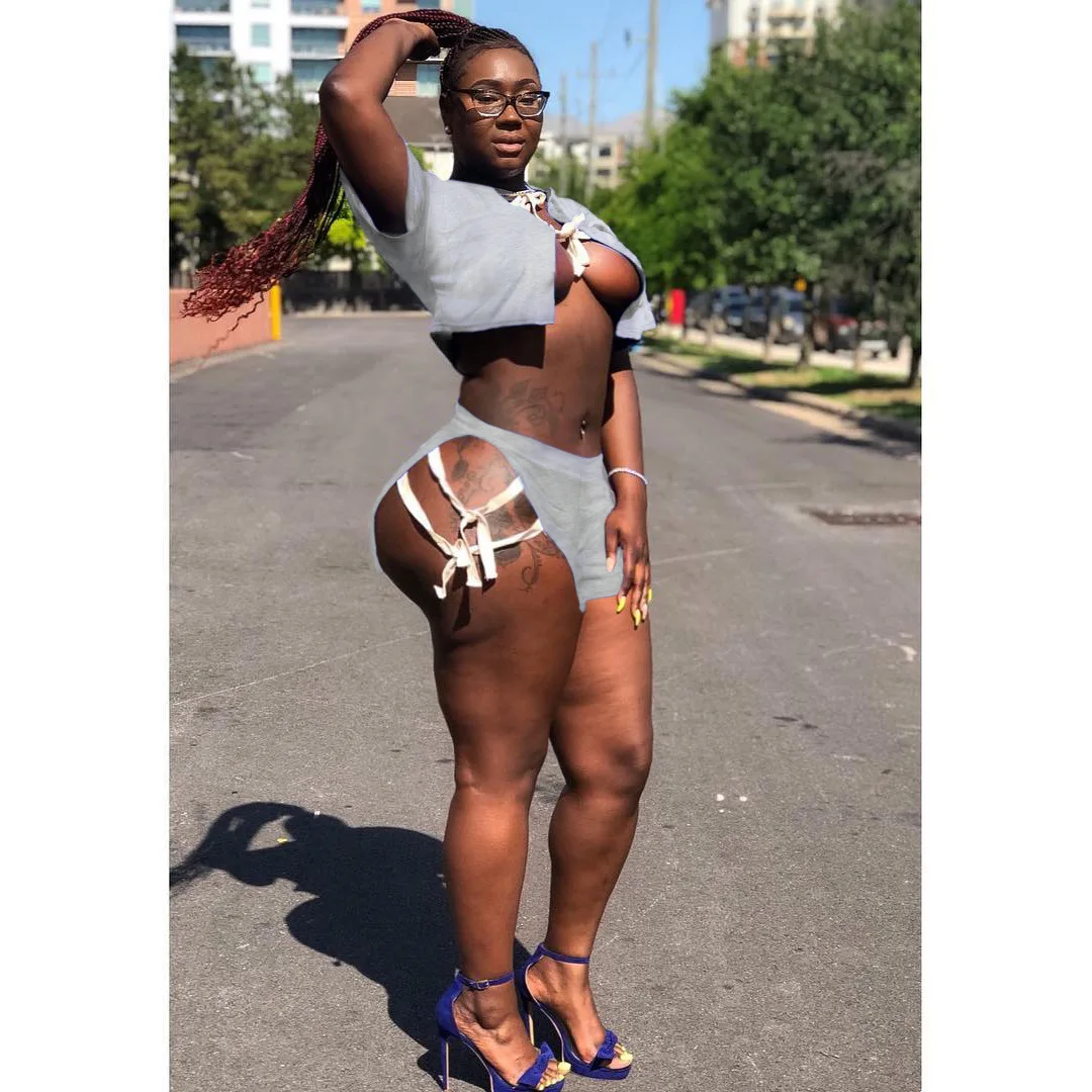 Лето 2019 африканская Женская одежда сексуальный укороченный топ с короткими рукавами и пара костюмов трусов