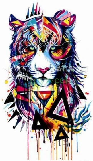 

Waterproof Temporary Tattoo Sticker large size ink tiger tatto stickers flash tatoo fake tattoos for women girl men