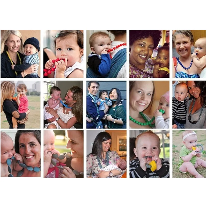 Chenkai 50 шт. 23 мм не содержит Бисфенол А свободные бусины для прорезывания зубов