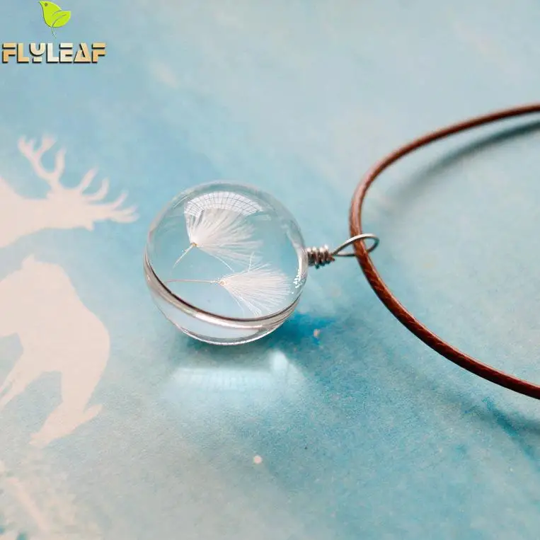 Женское ожерелье с подвеской в виде одуванчика|dandelion necklace|pendants for womennecklaces & pendants |