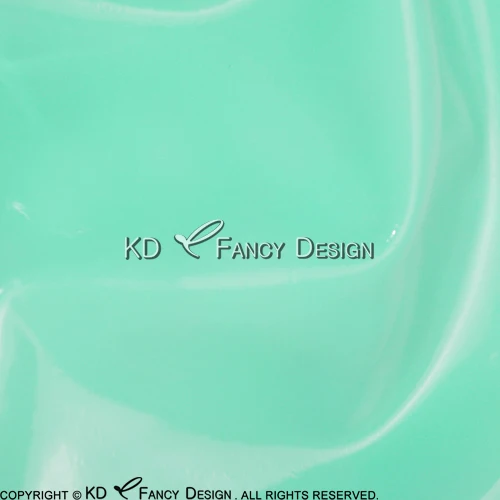 Jade green w silver Черный с серебряной отделкой сексуальный латексный пиджак на молнии спереди Высокий воротник резиновое пальто Топ YF-0149 - Цвет: Jade green w silver