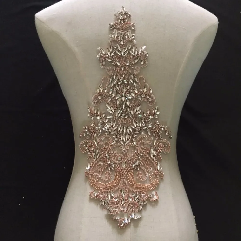 Ручная работа серебро кристаллы патчи блестки стразы аппликация для топа платье