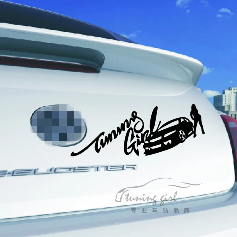 

Car Stickers Tuning Girl Fast Furious Racing Beauty Funny Creative Decals Windshield Motorcycle Vinyls Auto Tuning Styling D11