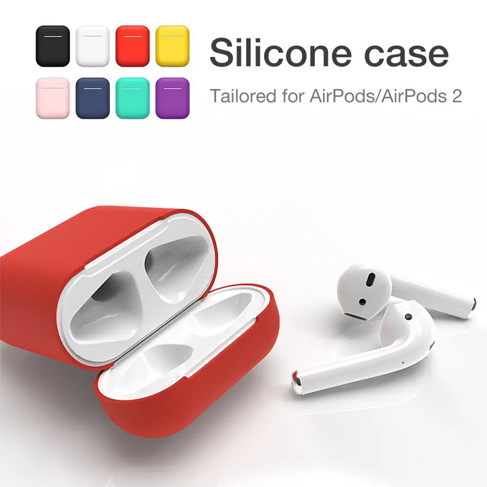 

Защитный чехол для AirPods, Bluetooth беспроводная гарнитура 0,8 мм, Ультратонкий силиконовый чехол для Airpods 1, 2 серии, зарядная коробка