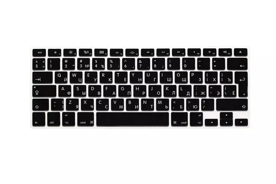 ЕС США Мягкий силиконовый чехол для Macbook Pro 13 15 CD ROM Обложка в русском стиле A1278 A1286
