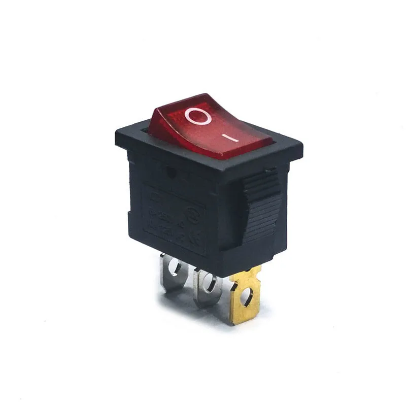 5 шт./лот KCD1 21*15 3 Pin LED 250 в 6A выключатель лодки оснастка SPST вкл. выкл. Рокер