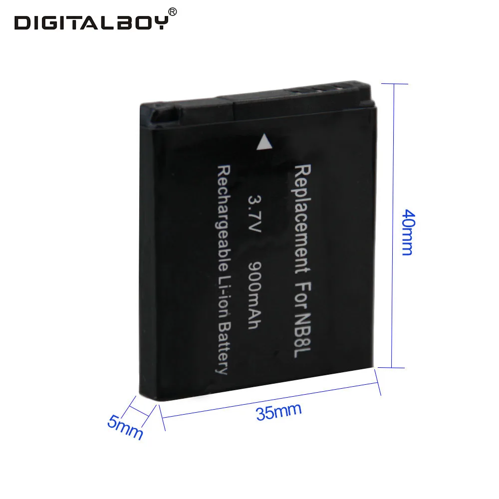 Digitalboy 3 7 В 100 мАч 1 шт. NB-8L NB 8L NB8L Перезаряжаемые Камера Батарея для Canon PowerShot a3100 A3200